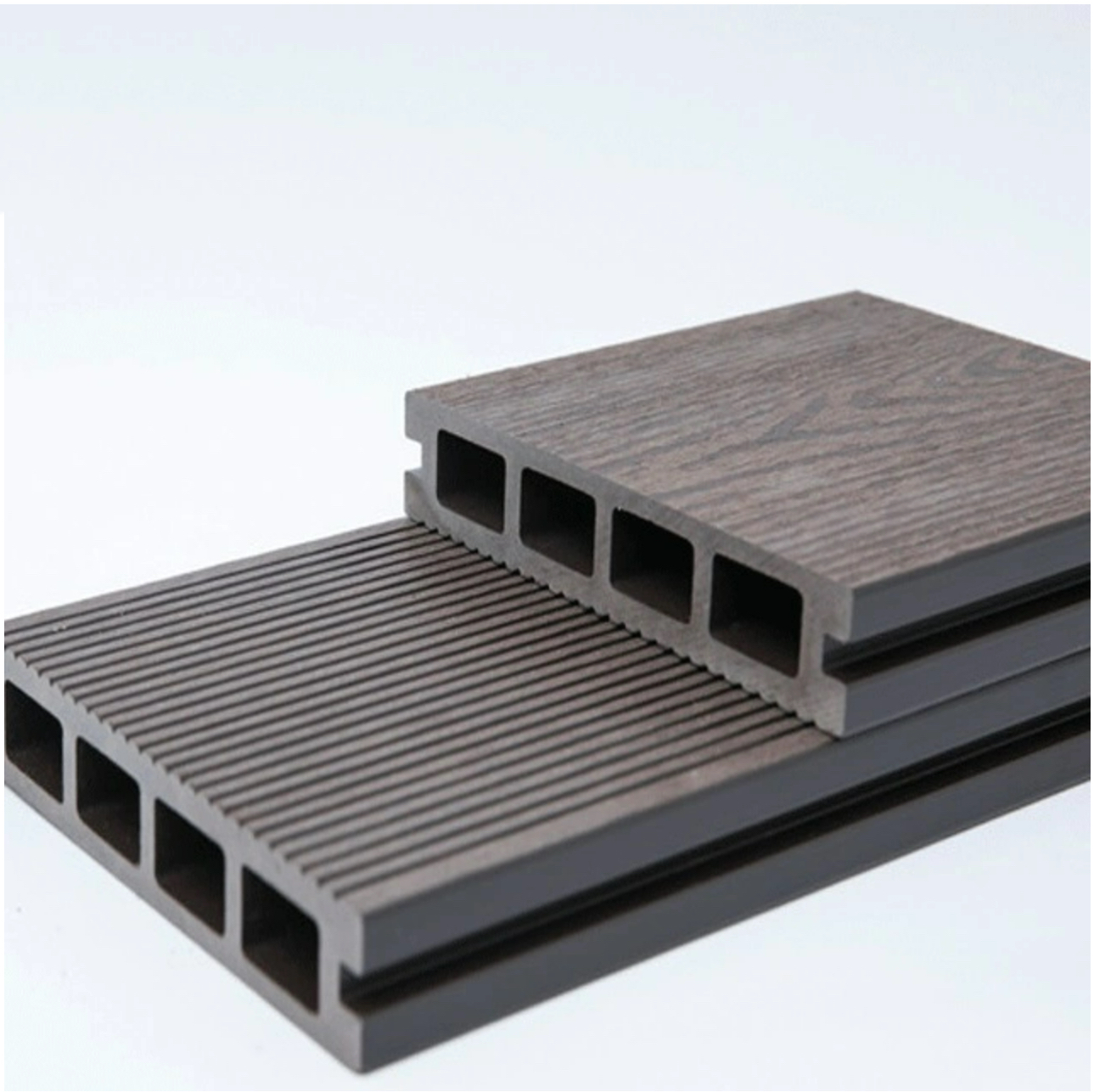 เป็นมิตรกับสิ่งแวดล้อมปลอดสารพิษ Co-Extrusion Composite WPC Outdoor Flooring